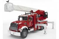 Bruder 02821 Пожарная машина MACK с лестницей и помпой с модулем со свет. эфф-ми